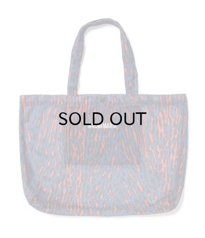 画像1: WACKO MARIA (SPEAK EASY / LEOPARD MESH TOTE BAG) BLUE
