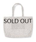 WACKO MARIA (SPEAK EASY / LEOPARD MESH TOTE BAG) BEIGE
