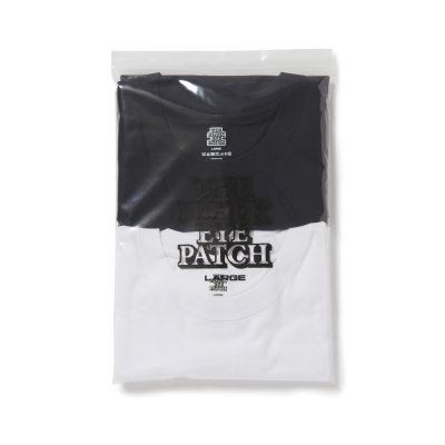 画像1: BLACK EYE PATCH (2 PACK CREW NECK TEE) WHT & BLK