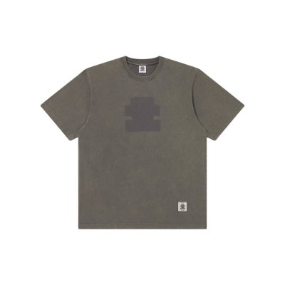 画像1: BLACK EYE PATCH (OG SHAPE WASHED TEE) CHARCOAL