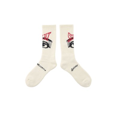 画像1: SAINT Mxxxxxx (SOCKS_EYE) ECRU