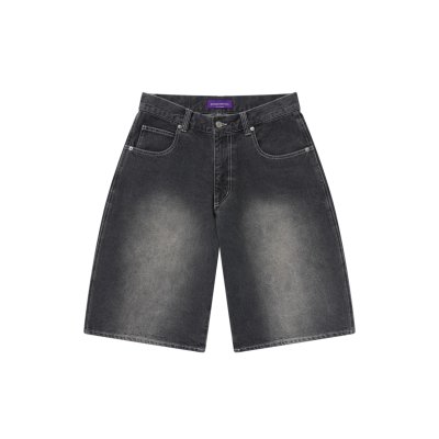 画像2: BLACK EYE PATCH (OG DRAGON BAGGY DENIM SHORTS) BLACK