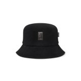 BLACK EYE PATCH (SMALL HWC DAMAGED BUCKET HAT) BLACK