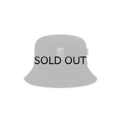 画像1: BLACK EYE PATCH (SMALL HWC DAMAGED BUCKET HAT) BLACK