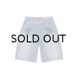 BLACK EYE PATCH (OG DRAGON BAGGY DENIM SHORTS) INDIGO