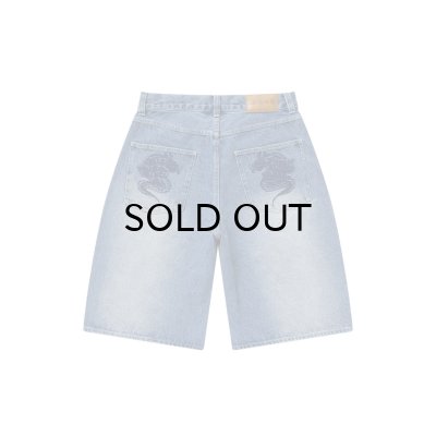 画像1: BLACK EYE PATCH (OG DRAGON BAGGY DENIM SHORTS) INDIGO