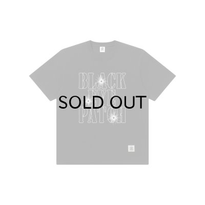 画像1: BLACK EYE PATCH (GUNSHOT STENCIL LOGO TEE) BLACK