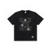 画像1: BLACK EYE PATCH (GUNSHOT STENCIL LOGO TEE) BLACK (1)