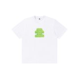 BLACK EYE PATCH (OG SLIME TEE) WHITE