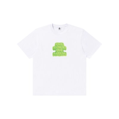画像1: BLACK EYE PATCH (OG SLIME TEE) WHITE