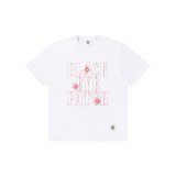 BLACK EYE PATCH (GUNSHOT STENCIL LOGO TEE) WHITE
