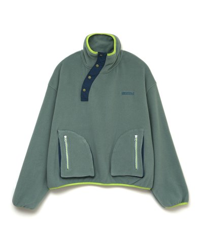 画像1: FACETASM (FLOWING FLEECE SWEAT) KHAKI