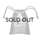 NISHIMOTO IS THE MOUTH (BIG DRAWSTRING BAG) BLACK