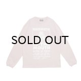 NISHIMOTO IS THE MOUTH (L/S TEE) SMOKE PINK