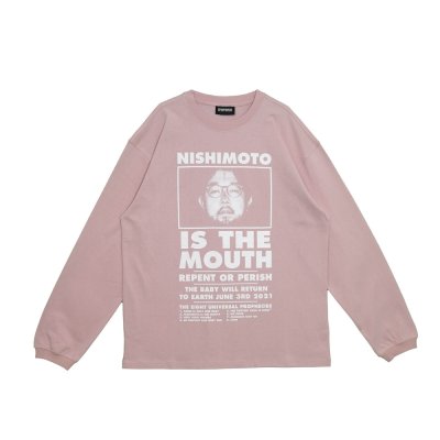 画像1: NISHIMOTO IS THE MOUTH (L/S TEE) SMOKE PINK