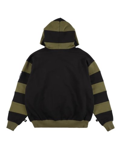 画像2: PHINGERIN (BORDER PATCH HOODIE) BLACK