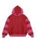 画像1: PHINGERIN (BORDER PATCH HOODIE) RED (1)