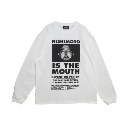 画像1: NISHIMOTO IS THE MOUTH (L/S TEE) WHITE
