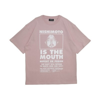 画像1: NISHIMOTO IS THE MOUTH (S/S TEE) SMOKE PINK