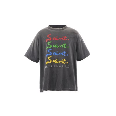 画像1: SAINT Mxxxxxx (SS TEE_MULATED) BLACK