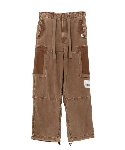 画像1: Maison MIHARA YASUHIRO (Cotton Satin Cargo Pants) BROWN