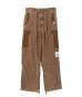 画像1: Maison MIHARA YASUHIRO (Cotton Satin Cargo Pants) BROWN (1)