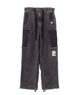 Maison MIHARA YASUHIRO (Cotton Satin Cargo Pants) BLACK