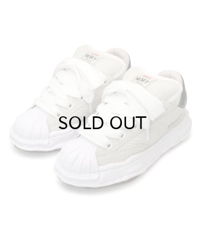 画像1: Maison MIHARA YASUHIRO ("BLAKEY PUFFER" OG SOLE MONSTER LEATHER LOW-TOP SNEAKER) WHITE