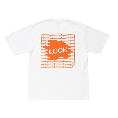 画像1: LQQK STUDIO (BRICK LOGO TEE) WHITE