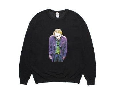 画像1: WACKO MARIA ("THE DARK KNIGHT TRILOGY" CREW NECK SWEAT SHIRT TYPE 1) BLACK