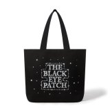 BLACK EYE PATCH (SHINING OG LABEL TOTE BAG LARGE) BLACK