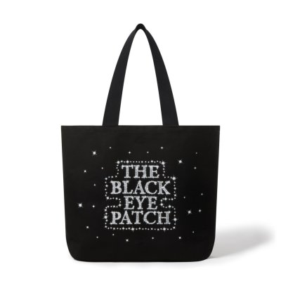 画像1: BLACK EYE PATCH (SHINING OG LABEL TOTE BAG LARGE) BLACK