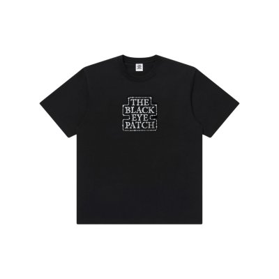 画像1: BLACK EYE PATCH (SHINING OG LABEL TEE) BLACK