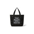 BLACK EYE PATCH (SHINING OG LABEL TOTE BAG MEDIUM) BLACK