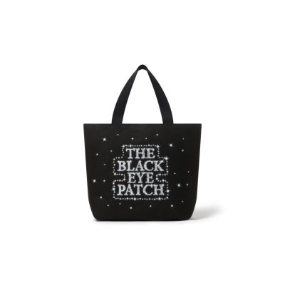 画像1: BLACK EYE PATCH (SHINING OG LABEL TOTE BAG MEDIUM) BLACK