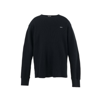 画像1: SAINT Mxxxxxx (LS THARMAL TEE_THARMAL) BLACK