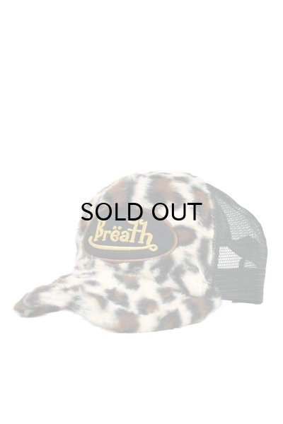画像1: BREATH (FAUX LEOPARD FUR CAP) BROWN