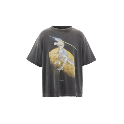 画像1: SAINT Mxxxxxx (SRYM_SS TEE_T-REX) BLACK