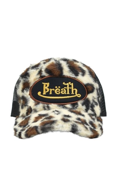 画像2: BREATH (FAUX LEOPARD FUR CAP) BROWN