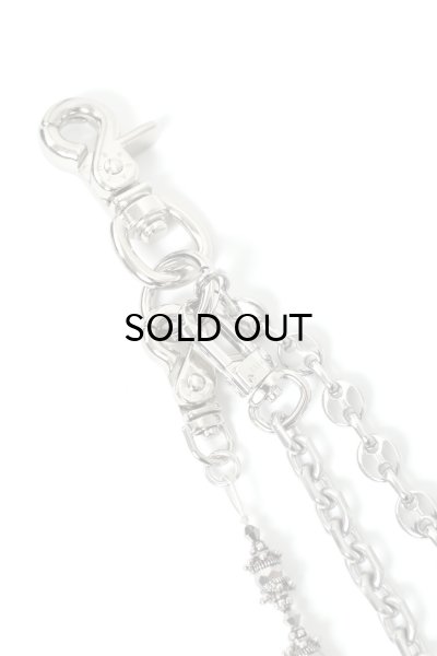 画像2: BREATH (BH TRIPLE WALLET CHAIN) SILVER