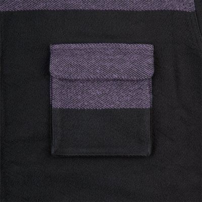 画像3: C.E (STRIPE FLANNEL BIG SHIRT) PURPLE