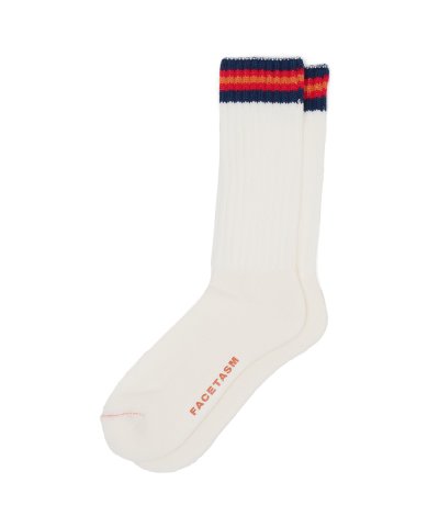 画像1: FACETASM (RIB SOCKS) WHITE