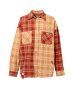 画像1: KAMIYA (Crazy Pattern Check Shirt) RED (1)