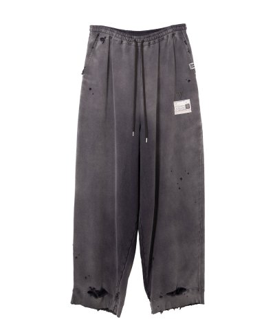 画像1: Maison MIHARA YASUHIRO (Sun Faded Like Sweat Pants) BLACK