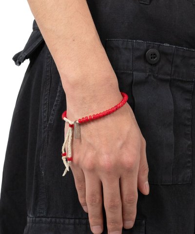 画像1: KAMIYA (Glass Bead Bracelet) RED