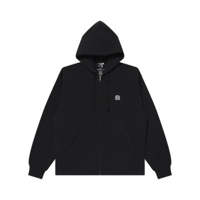 画像1: BLACK EYE PATCH (SMALL OG THERMAL ZIP HOODIE) BLACK