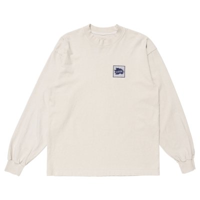 画像1: LQQK STUDIO (LONGSLEEVE BRICK LOGO) STONE