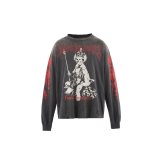 SAINT Mxxxxxx (LS TEE_SAINT IS A KISS) BLACK