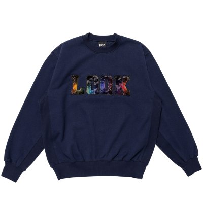 画像1: LQQK STUDIO (BUS SEAT SWEAT CREWNECK) BLUE