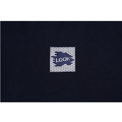 画像2: LQQK STUDIO (LONGSLEEVE BRICK LOGO) NAVY